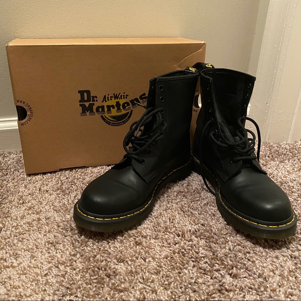Dr. Martens Smooth Leather Combat Boots